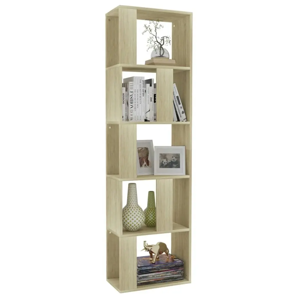 Book Cabinet/Room Divider Sonoma Oak 45x24x159 cm Engineered Wood 800111