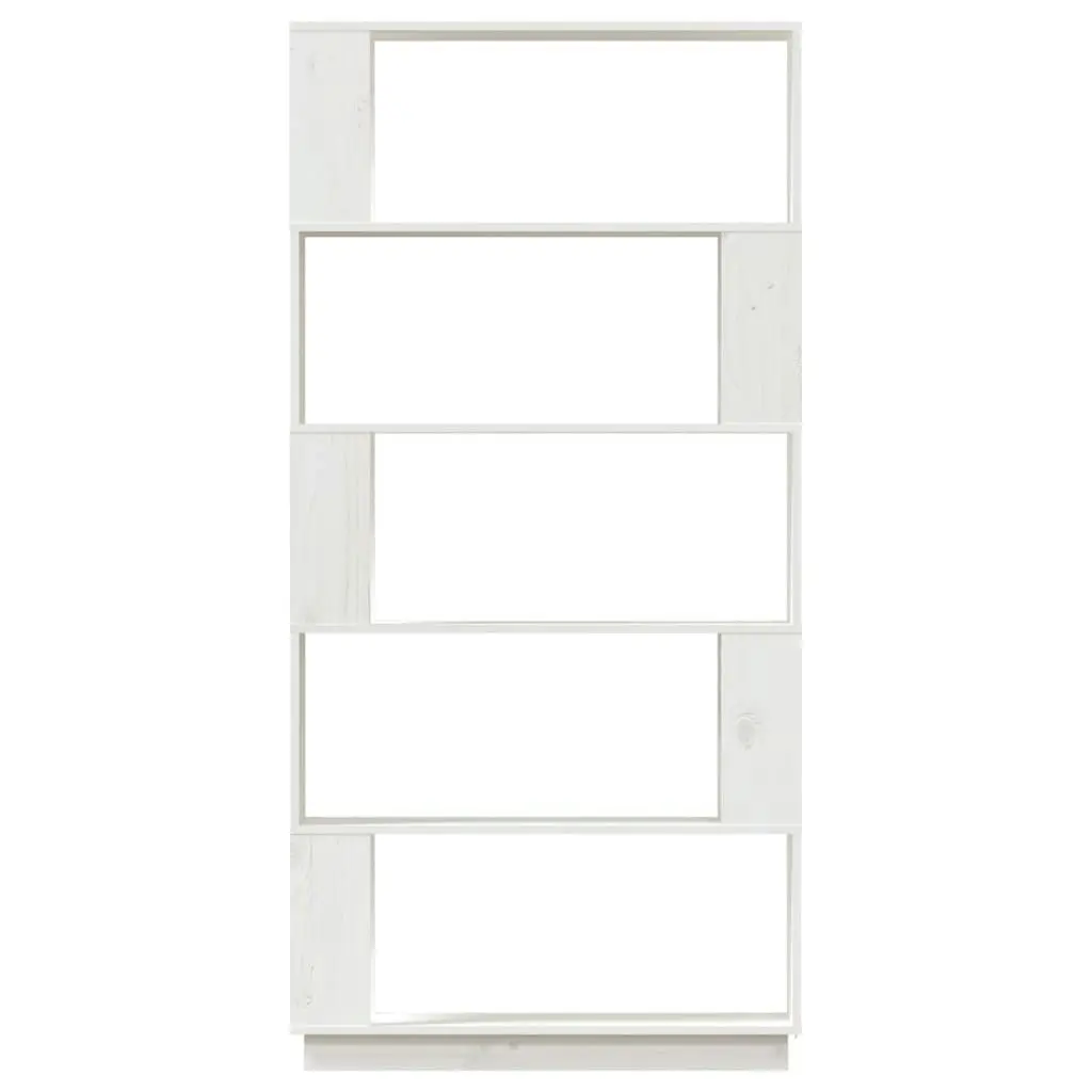 Book Cabinet/Room Divider White 80x25x163.5 cm Solid Wood Pine 814065