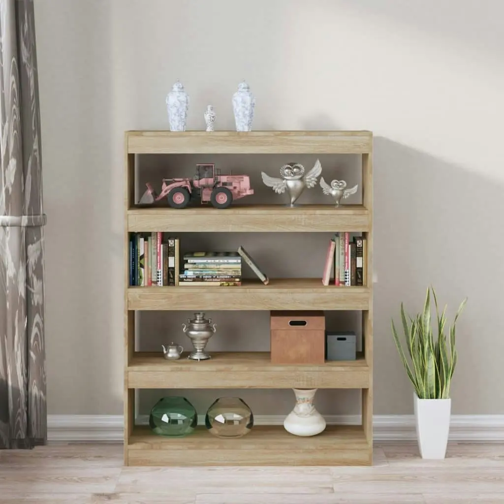 Book Cabinet/Room Divider Sonoma Oak 100x30x135 cm 811757