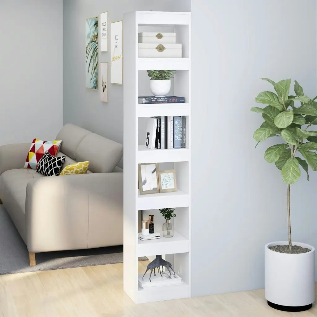 Book Cabinet/Room Divider White 40x30x198 cm 811637