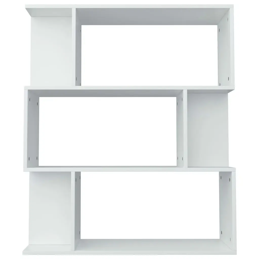 Book Cabinet/Room Divider White 80x24x96 cm Engineered Wood 800081