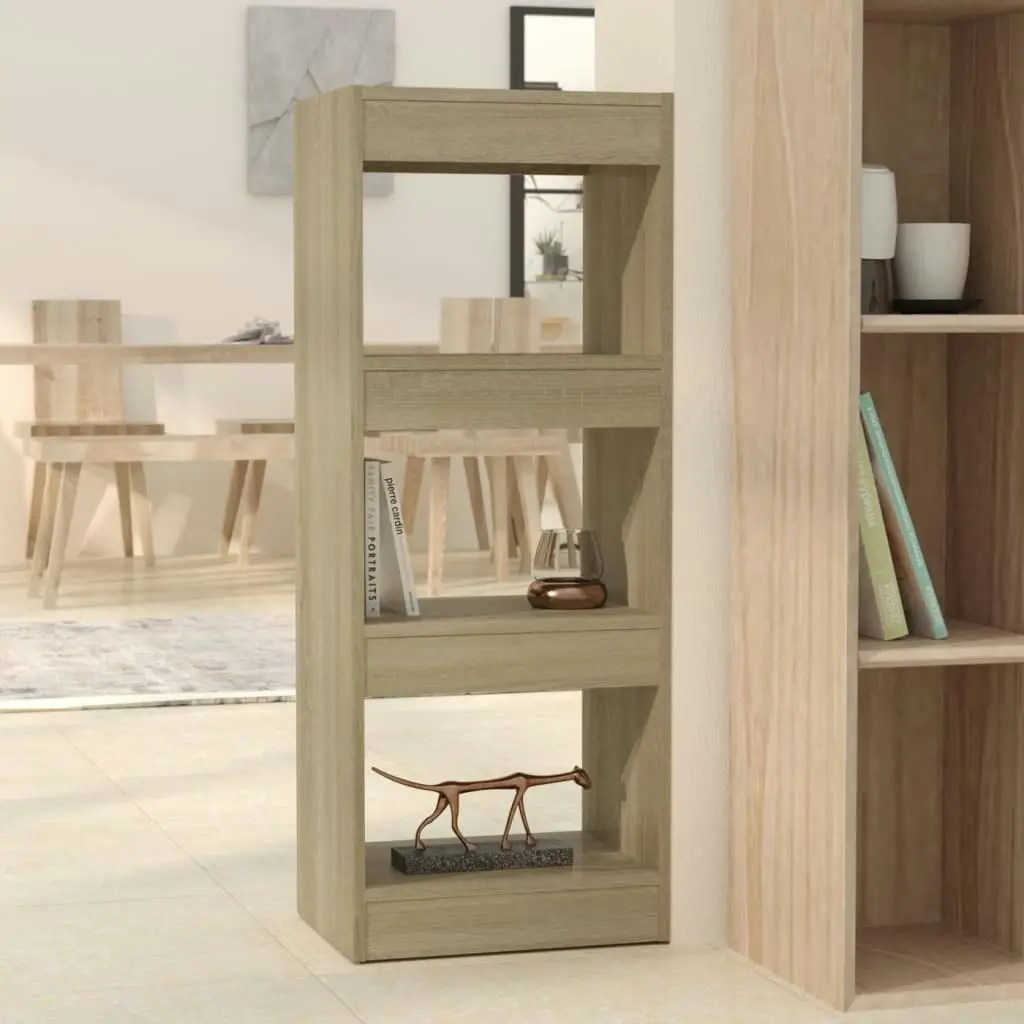 Book Cabinet/Room Divider Sonoma Oak 40x30x103 cm Engineered Wood 811613