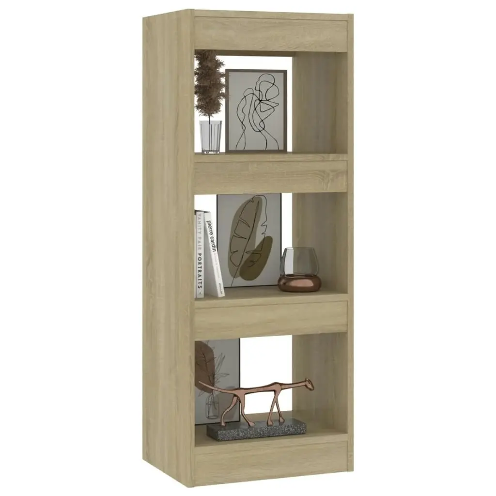 Book Cabinet/Room Divider Sonoma Oak 40x30x103 cm Engineered Wood 811613