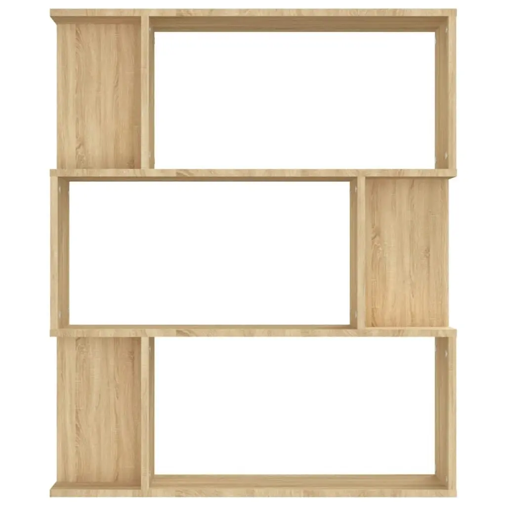 Book Cabinet/Room Divider Sonoma Oak 80x24x96 cm Engineered Wood 800084