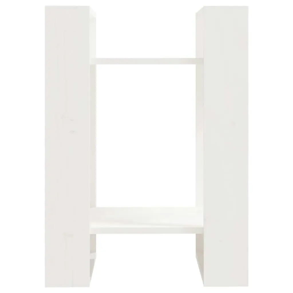 Book Cabinet/Room Divider White 41x35x57 cm Solid Wood Pine 813855