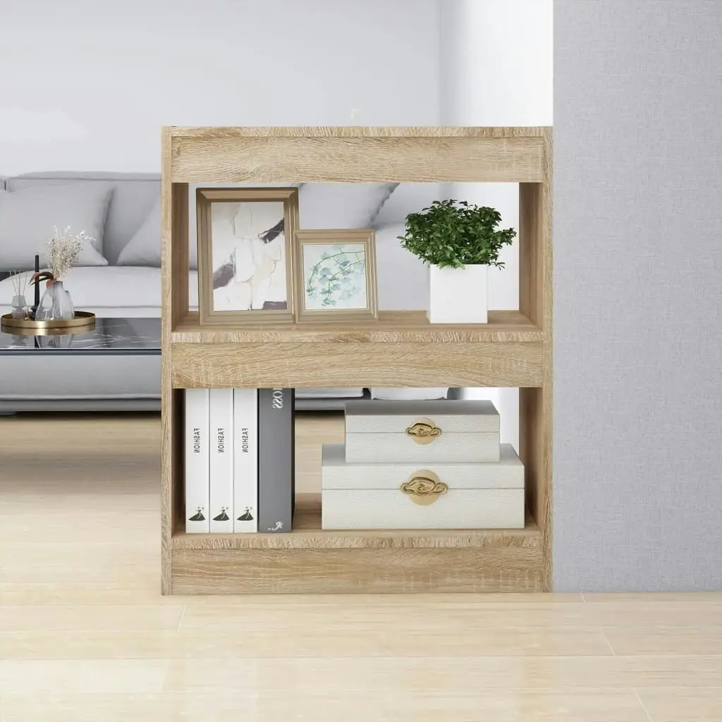 Book Cabinet/Room Divider Sonoma Oak 60x30x72 cm 811649