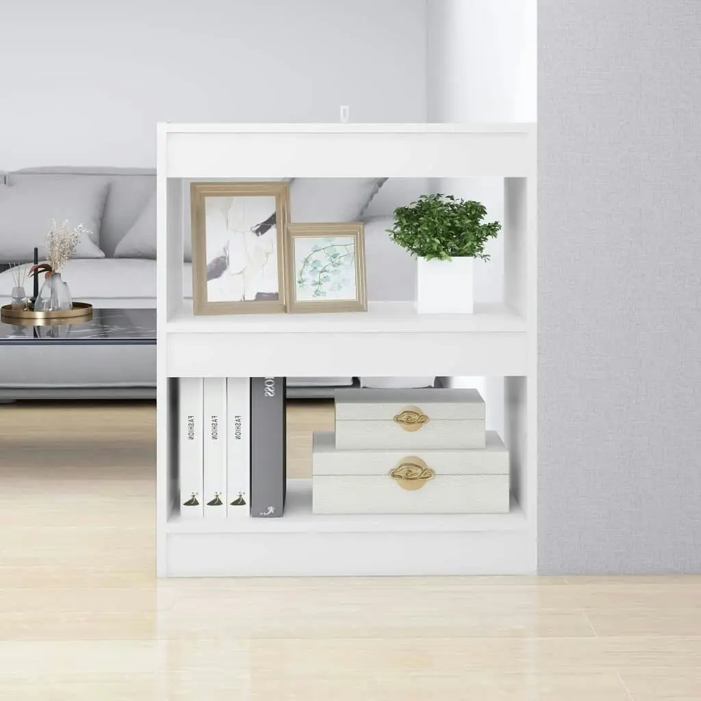 Book Cabinet/Room Divider White 60x30x72 cm 811646