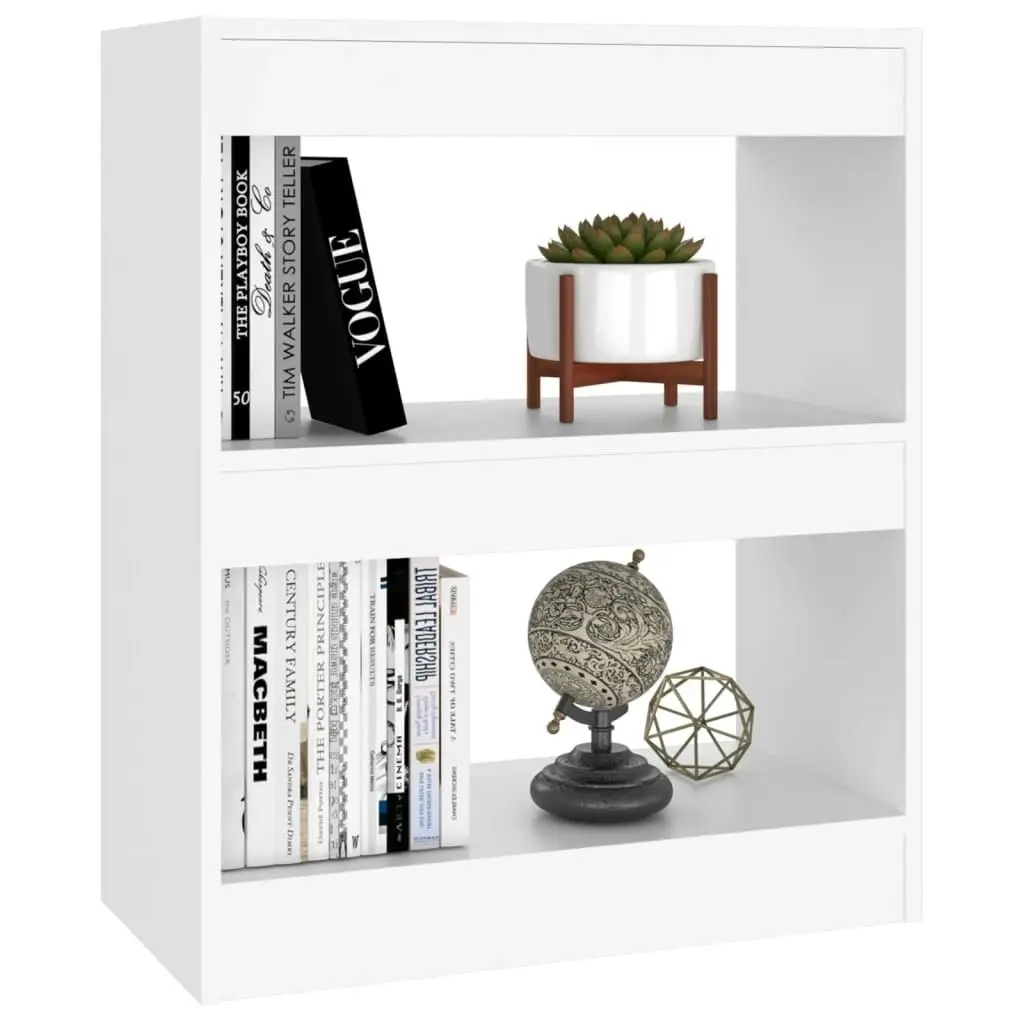 Book Cabinet/Room Divider White 60x30x72 cm 811646