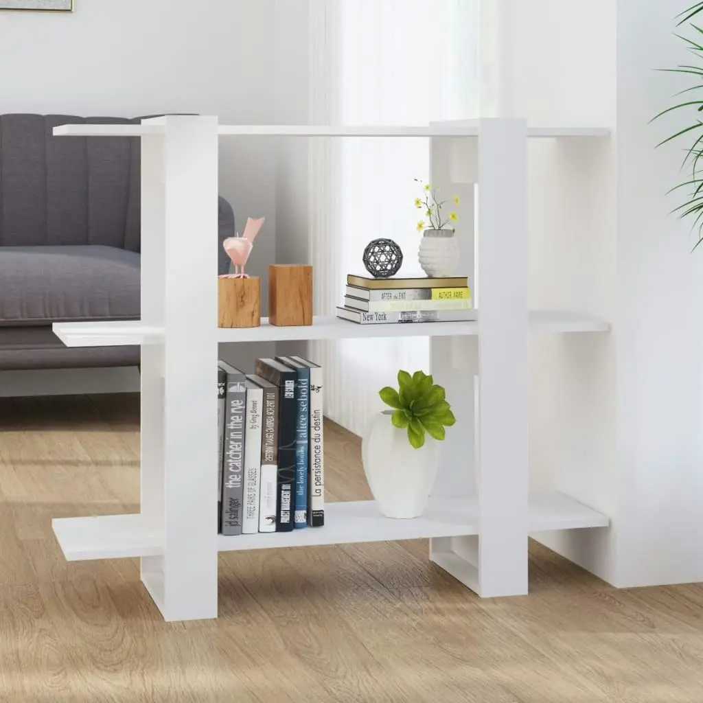 Book Cabinet/Room Divider White 100x30x87 cm 811547