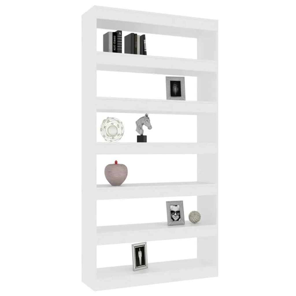 Book Cabinet/Room Divider White 100x30x198 cm Engineered wood 811772