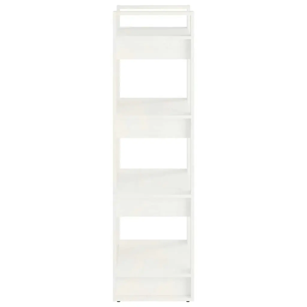 Book Cabinet/Room Divider White 60x35x125 cm Solid Wood 813885