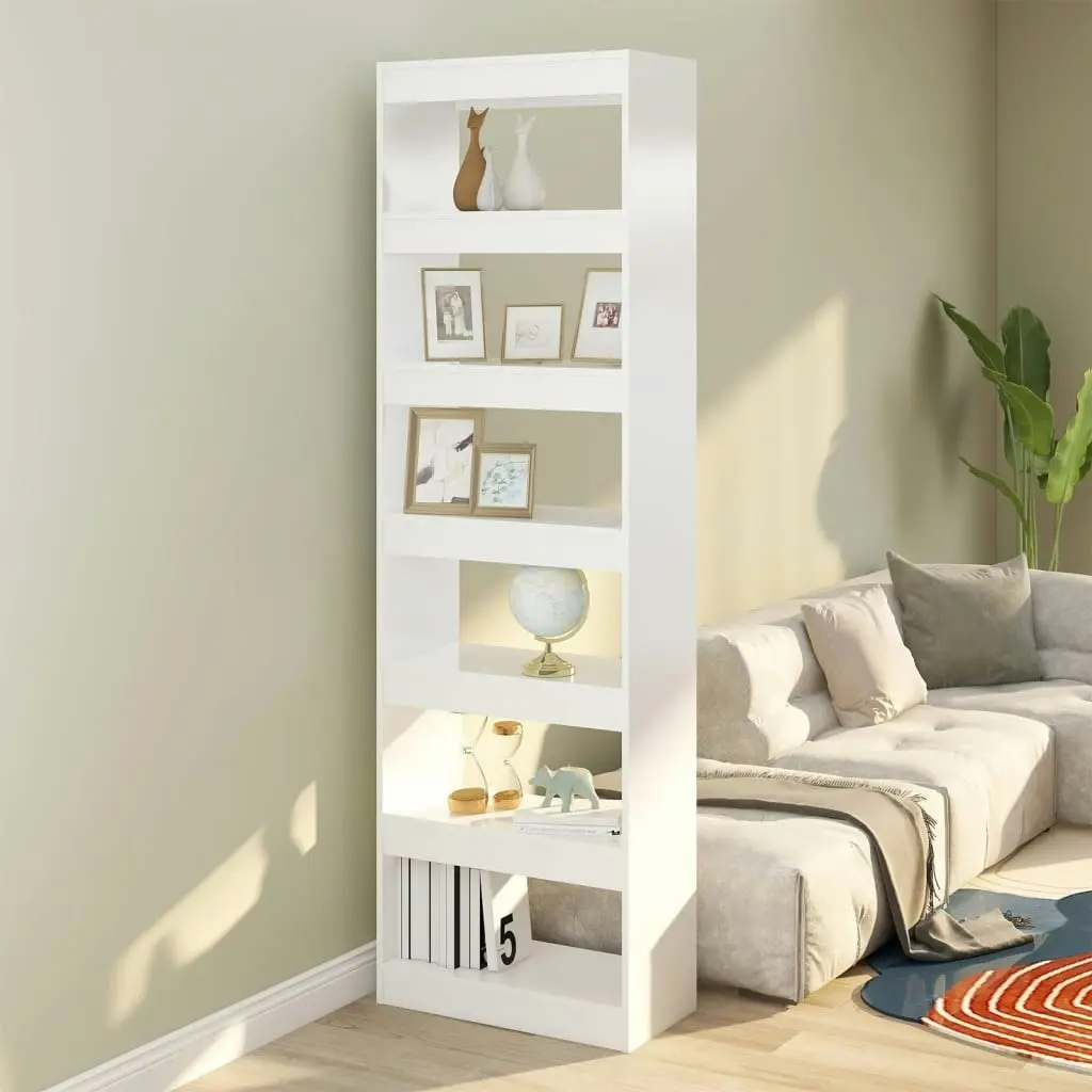 Book Cabinet/Room Divider White 60x30x198 cm 811682