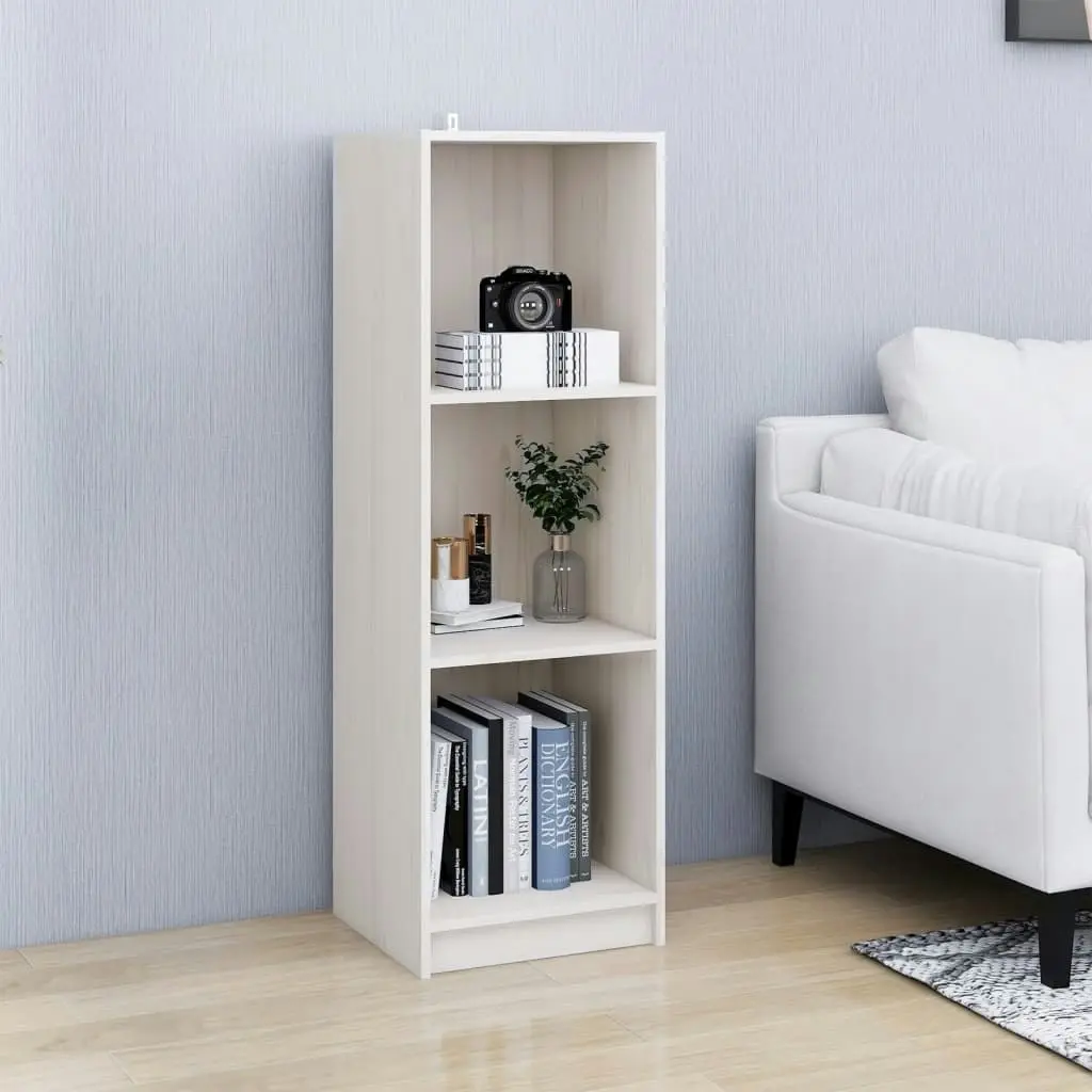 Book Cabinet/Room Divider White 36x33x110 cm Solid Pinewood 809937