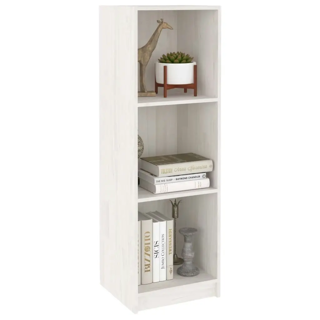 Book Cabinet/Room Divider White 36x33x110 cm Solid Pinewood 809937