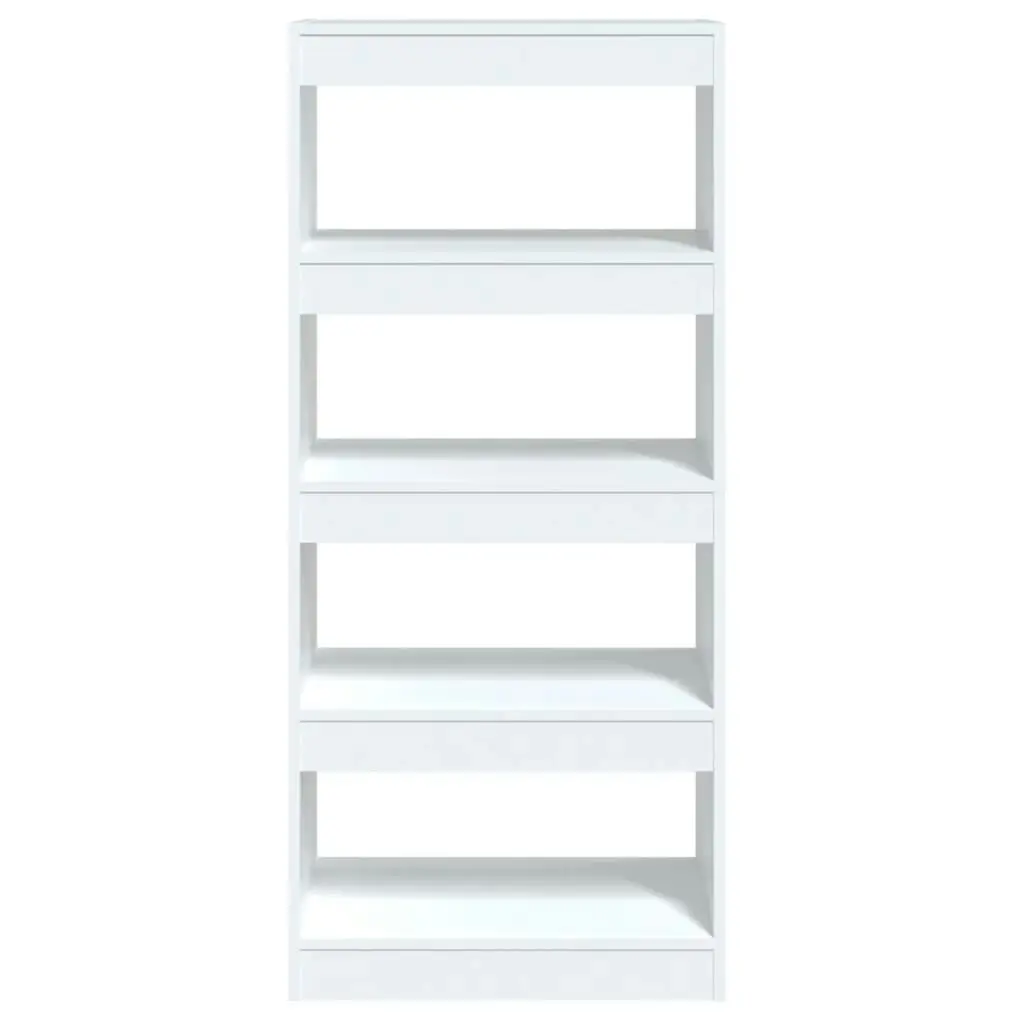 Book Cabinet/Room Divider White 60x30x135 cm Engineered Wood 811664