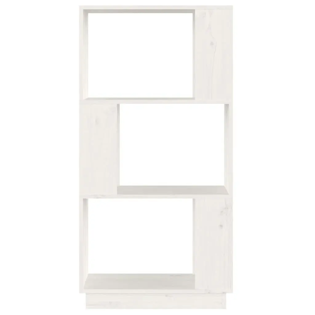 Book Cabinet/Room Divider White 51x25x101 cm Solid Wood Pine 814035