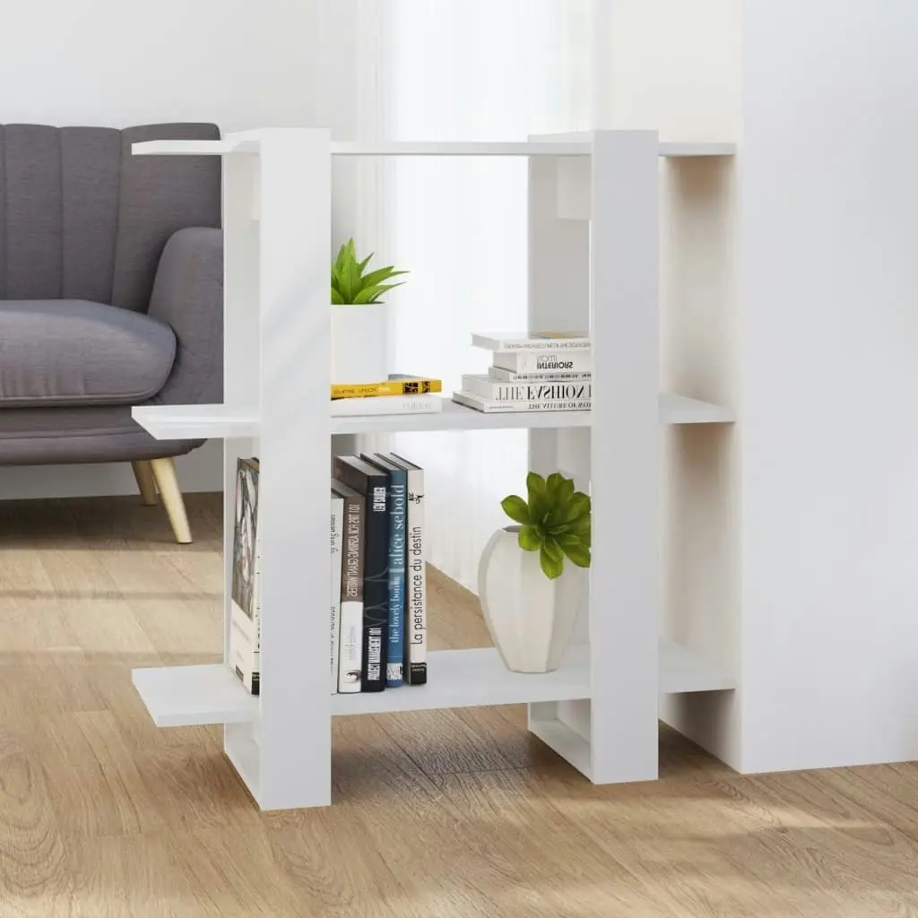 Book Cabinet/Room Divider White 80x30x87 cm 811583