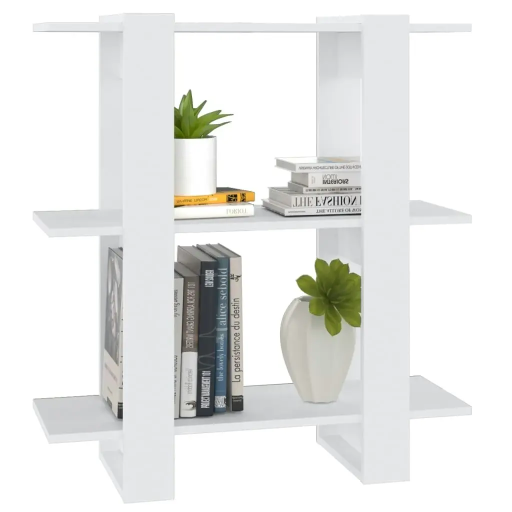 Book Cabinet/Room Divider White 80x30x87 cm 811583