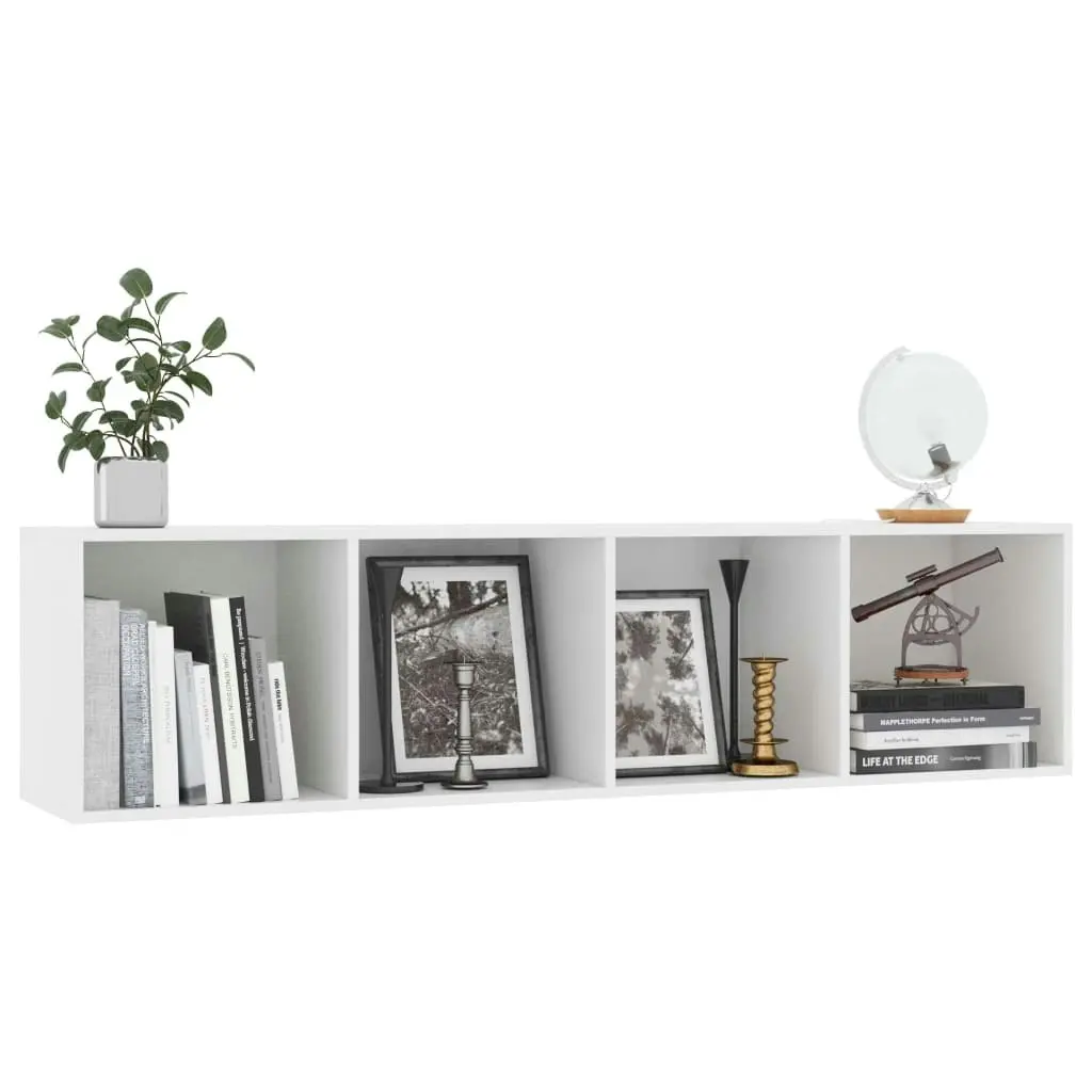 Book Cabinet/TV Cabinet White 143x30x36 cm 800261