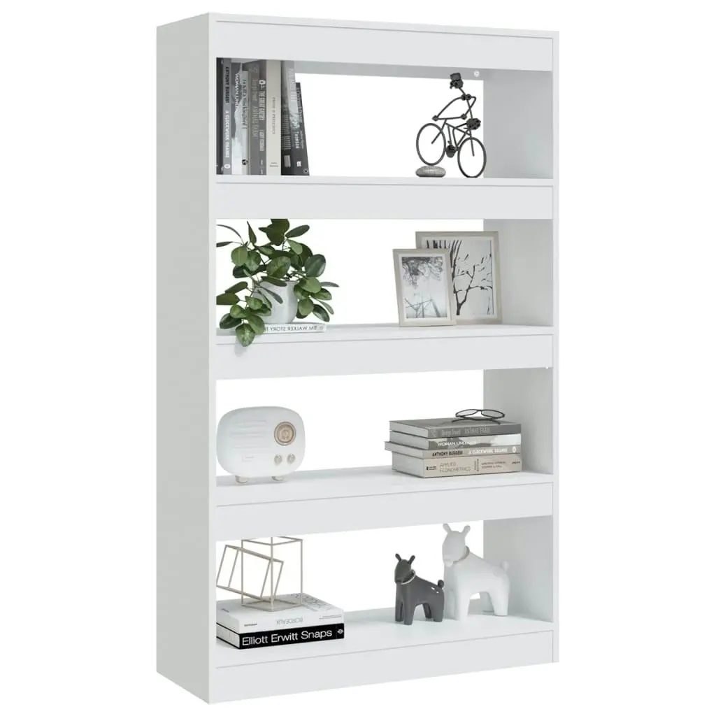 Book Cabinet/Room Divider White 80x30x135 cm Engineered Wood 811709