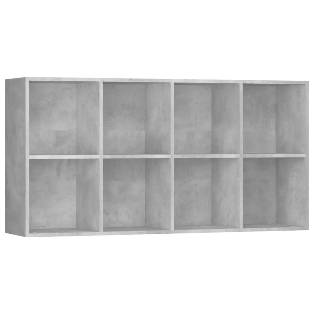 Book Cabinet/Sideboard Concrete Grey 66x30x130 cm Engineered Wood 800157