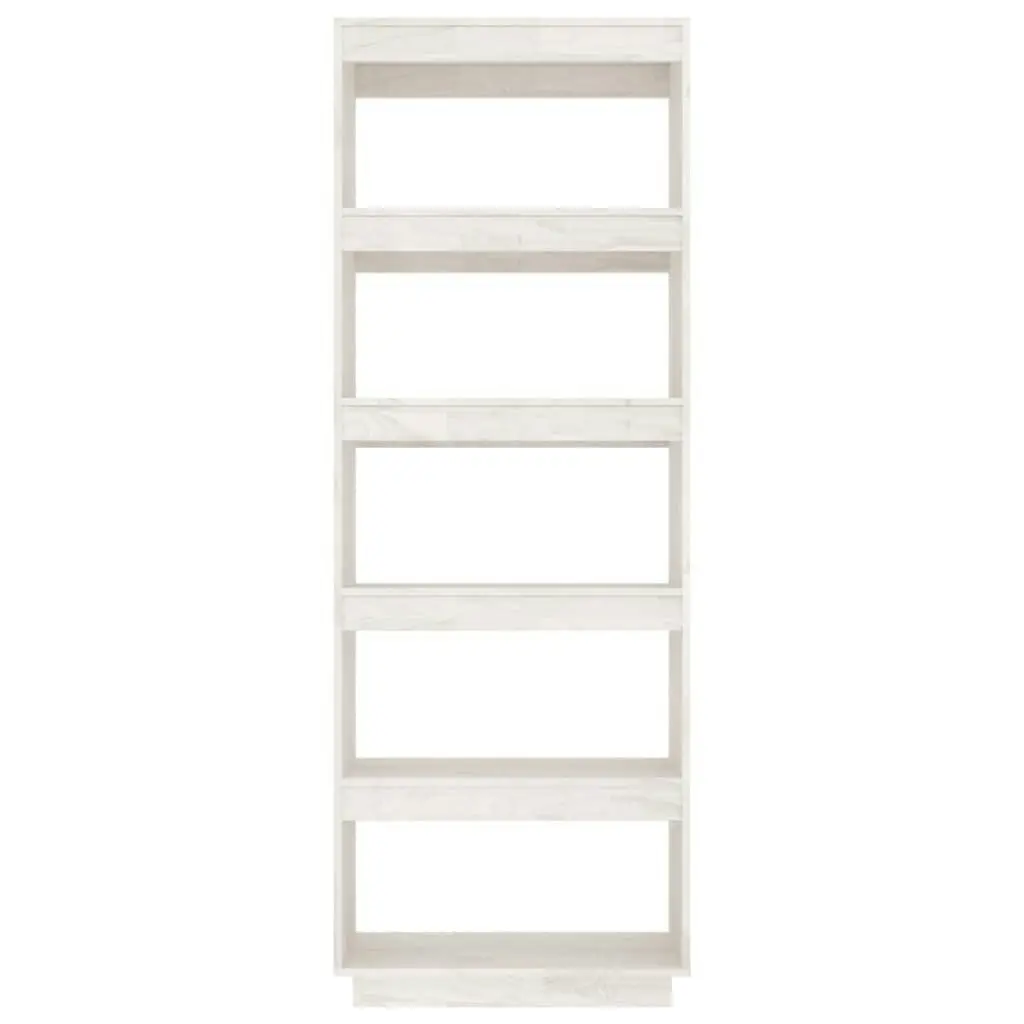 Book Cabinet/Room Divider White 60x35x167 cm Solid Pinewood 810875