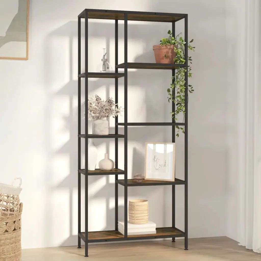 Book Shelf 80x30x180 cm Steel and Engineered Wood 336360