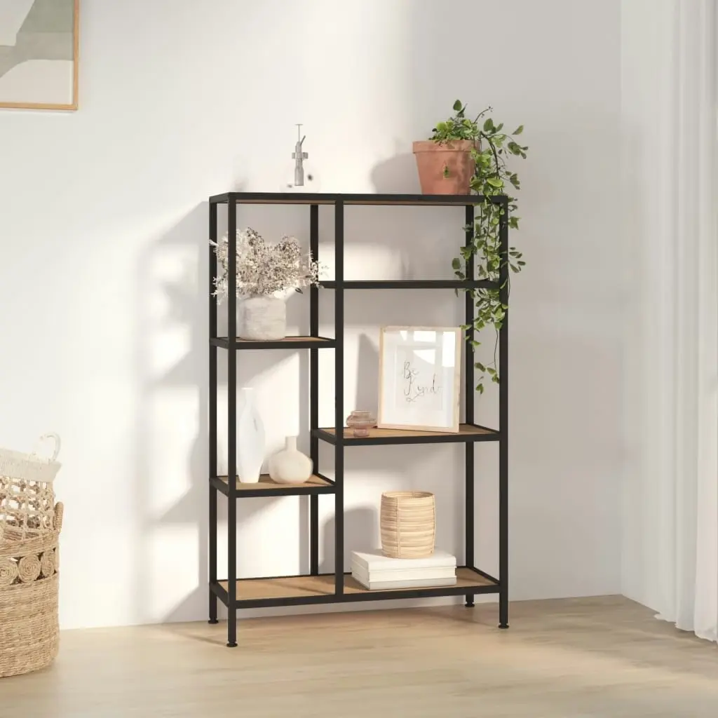 Book Shelf 80x30x120 cm Steel and Engineered Wood 336357