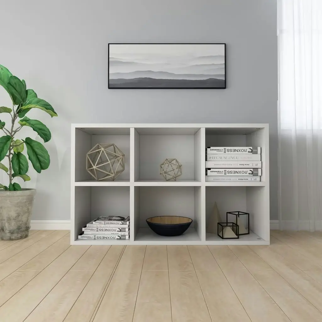 Book Cabinet/Sideboard White 66x30x98 cm Engineered Wood 800342