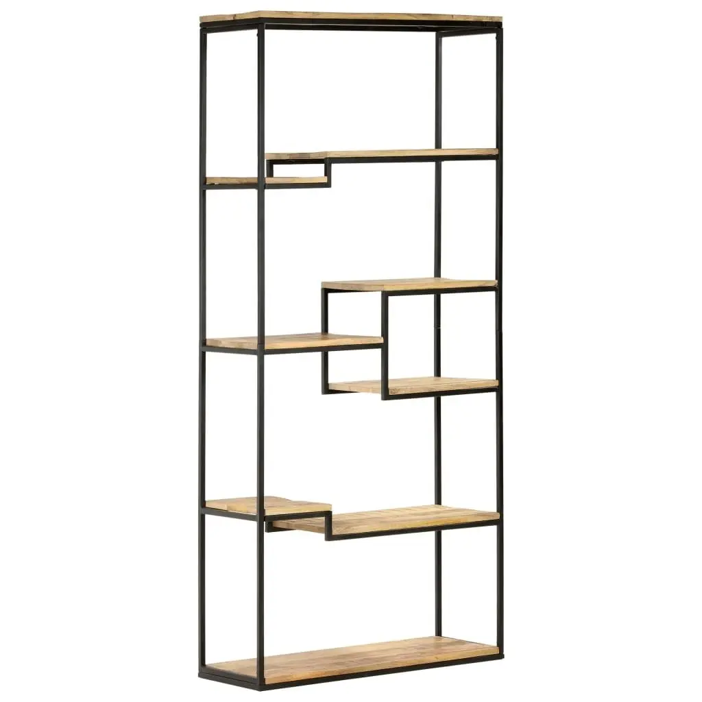 Bookcase 80x30x180 cm Rough Mango Wood 320940