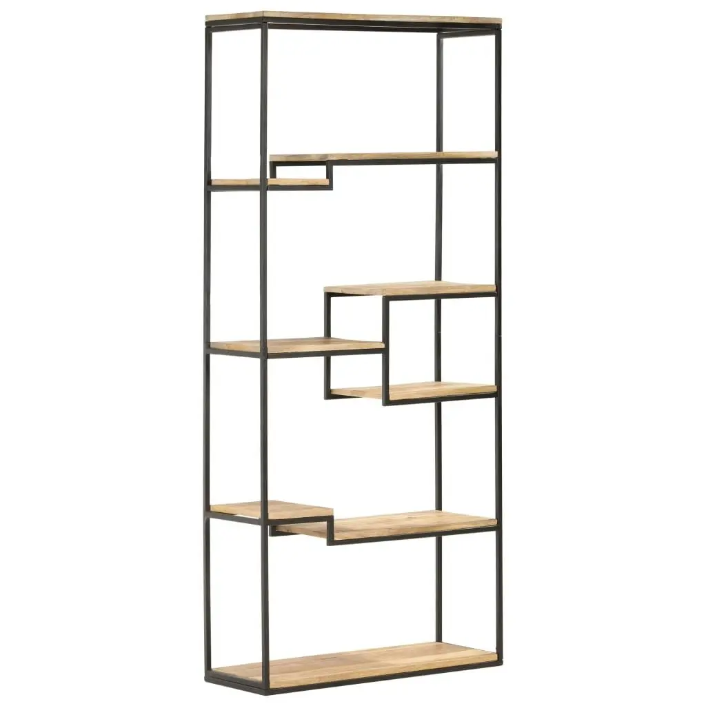 Bookcase 80x30x180 cm Rough Mango Wood 320940