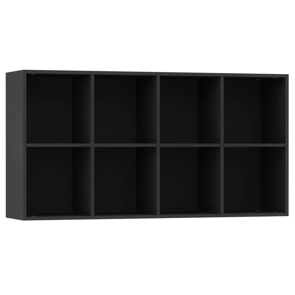 Book Cabinet/Sideboard Black 66x30x130 cm Engineered Wood 800154