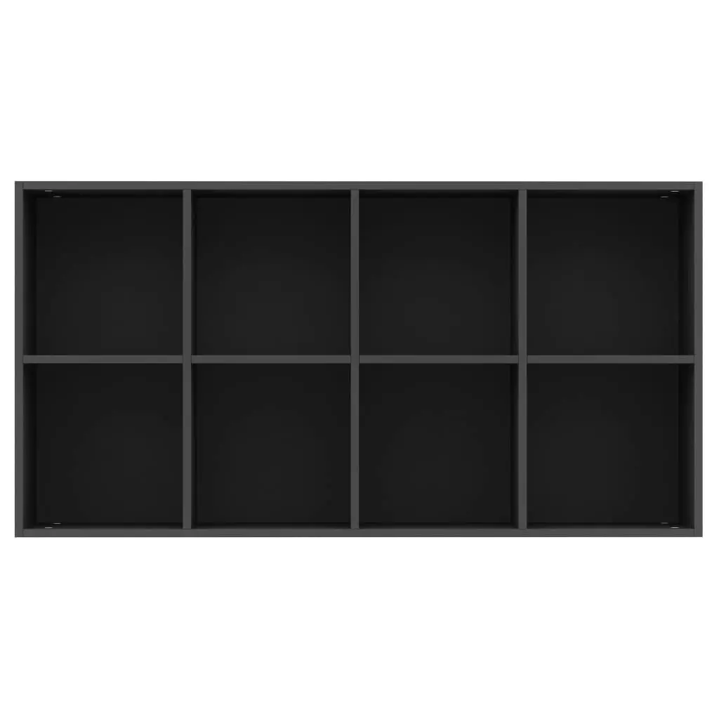 Book Cabinet/Sideboard Black 66x30x130 cm Engineered Wood 800154