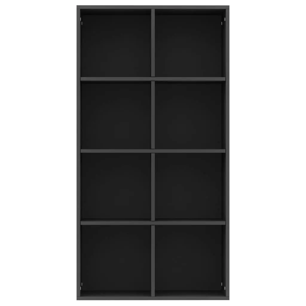 Book Cabinet/Sideboard Black 66x30x130 cm Engineered Wood 800154