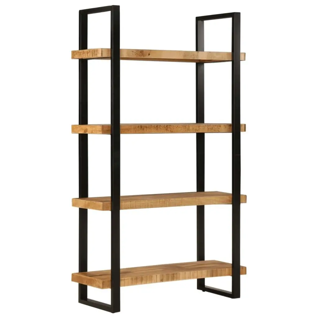 Bookcase 4-Tier 110x40x180 cm Solid Wood Mango and Iron 374959