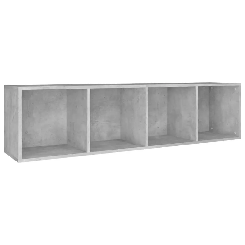 Book Cabinet/TV Cabinet Concrete Grey 36x30x143 cm Engineered Wood 800148