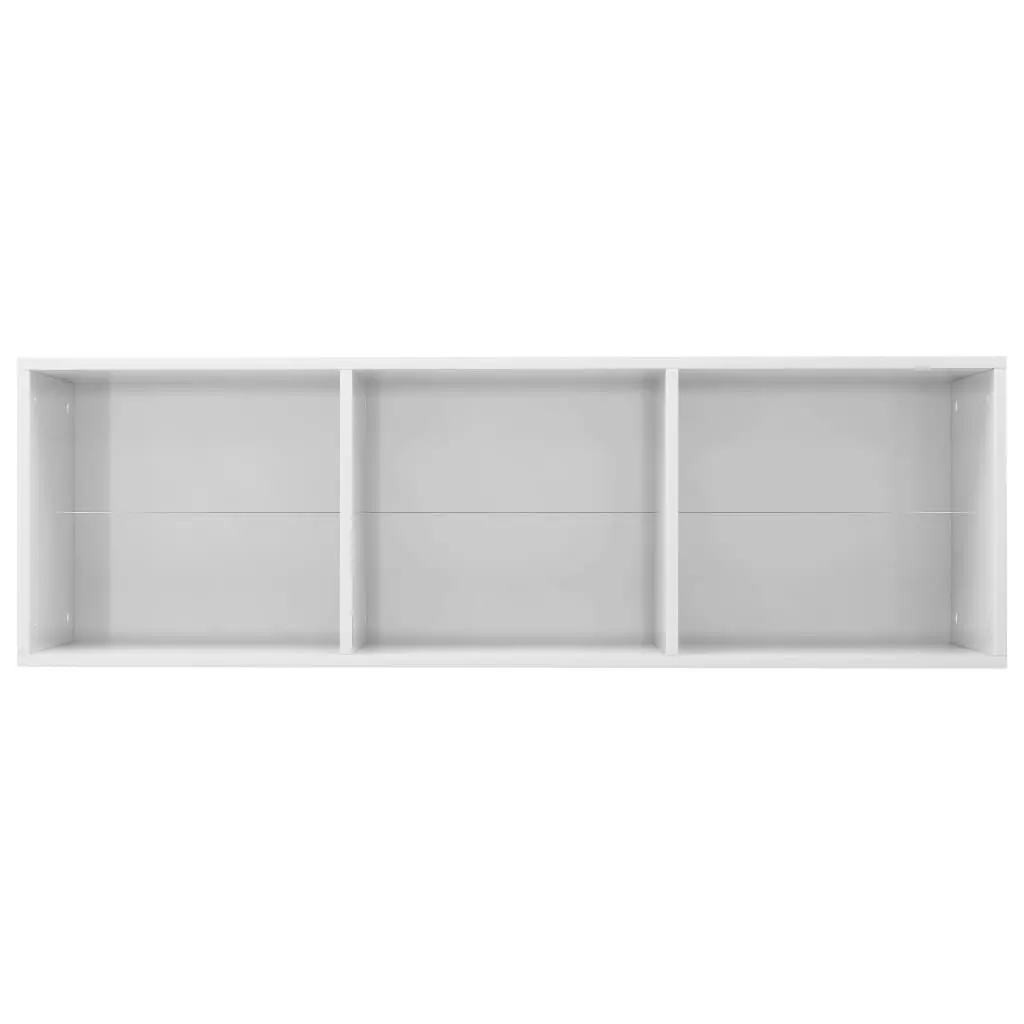 Book Cabinet/TV Cabinet High Gloss White 36x30x114 cm Engineered Wood 800141