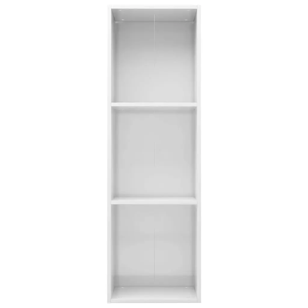 Book Cabinet/TV Cabinet High Gloss White 36x30x114 cm Engineered Wood 800141