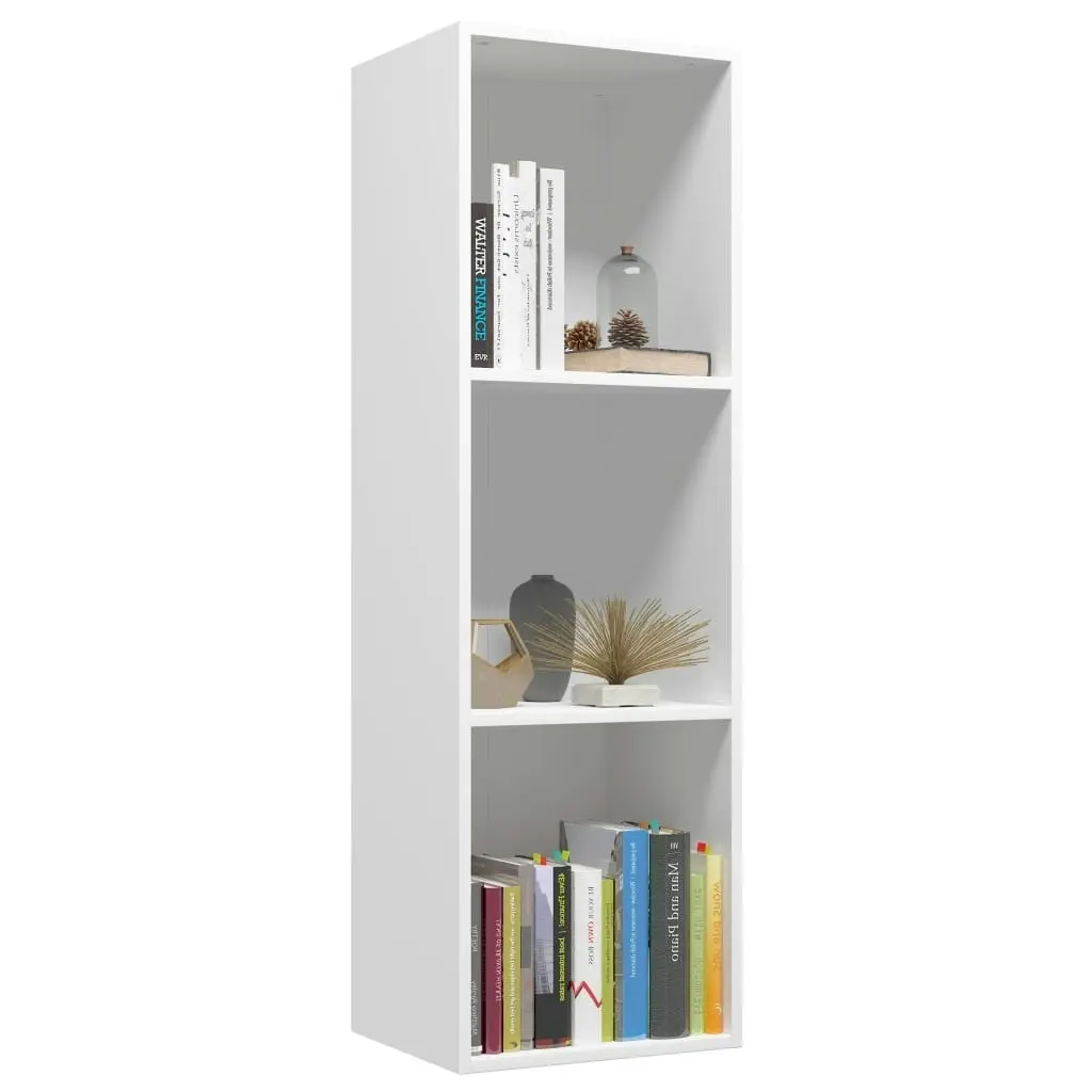 Book Cabinet/TV Cabinet White 36x30x114 cm Engineered Wood 800135