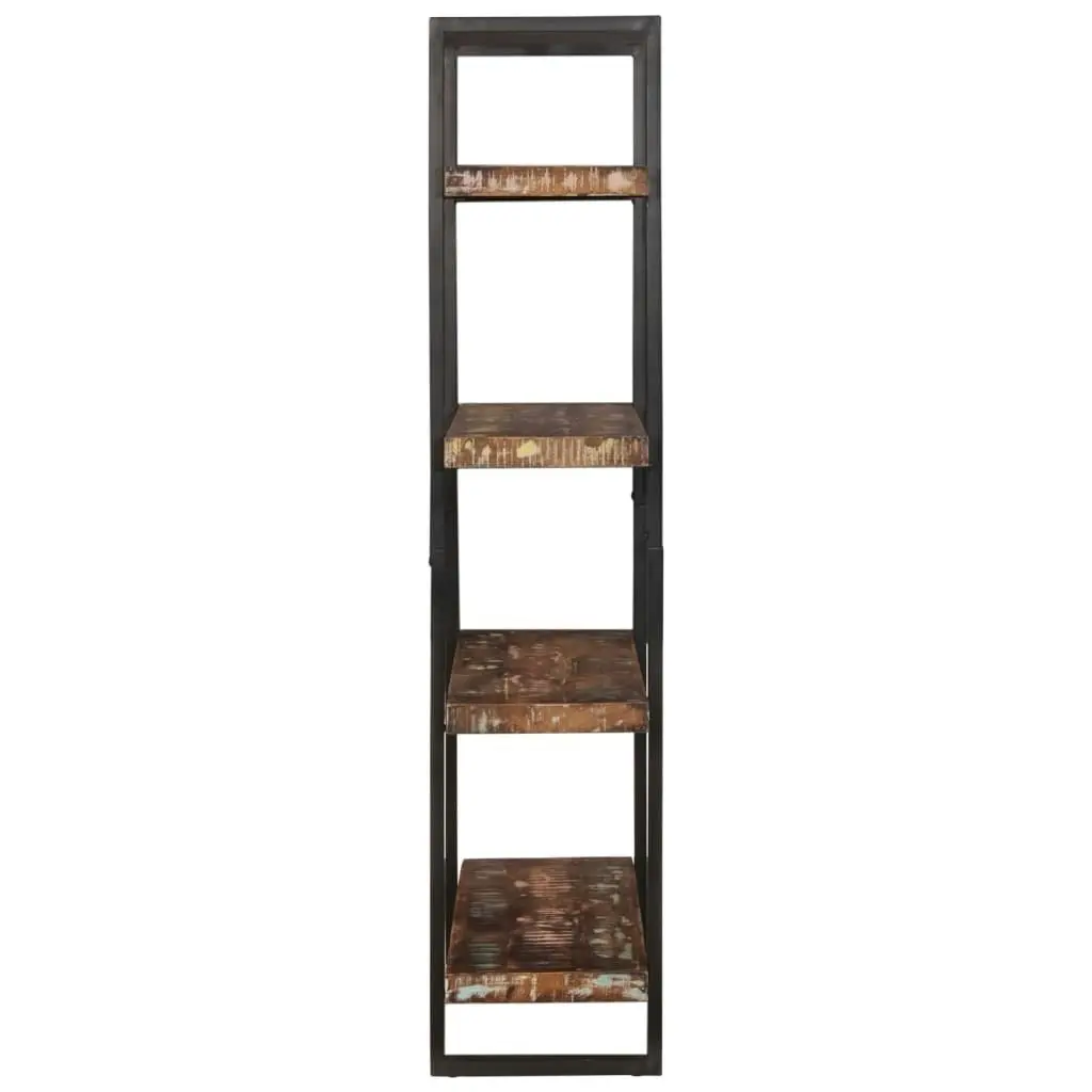 Bookcase 4-Tier 110x40x180 cm Solid Wood Reclaimed and Iron 374960