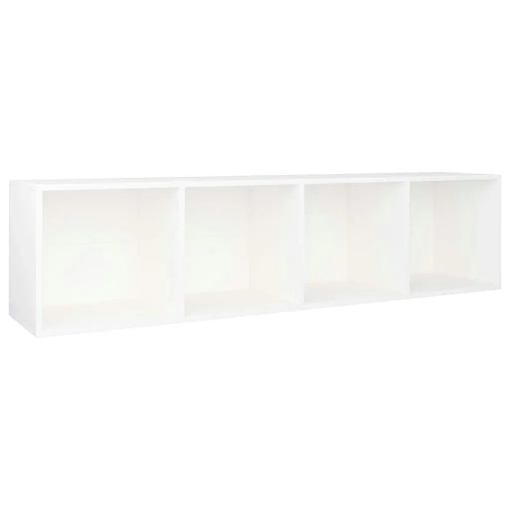 Book Cabinet/TV Cabinet White 36x30x143 cm Engineered Wood 800144