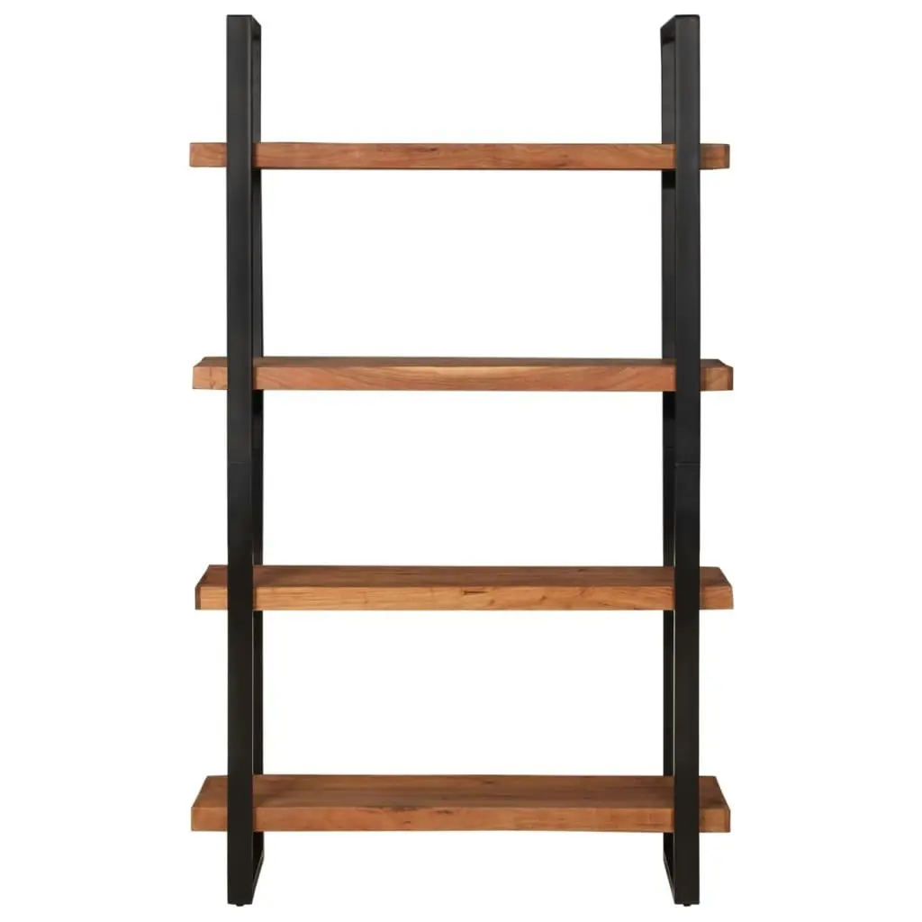 Bookcase 4-Tier 110x40x180 cm Solid Wood Acacia and Iron 374961