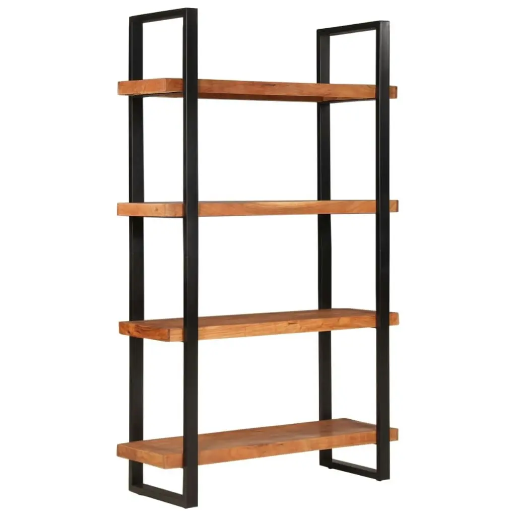 Bookcase 4-Tier 110x40x180 cm Solid Wood Acacia and Iron 374961