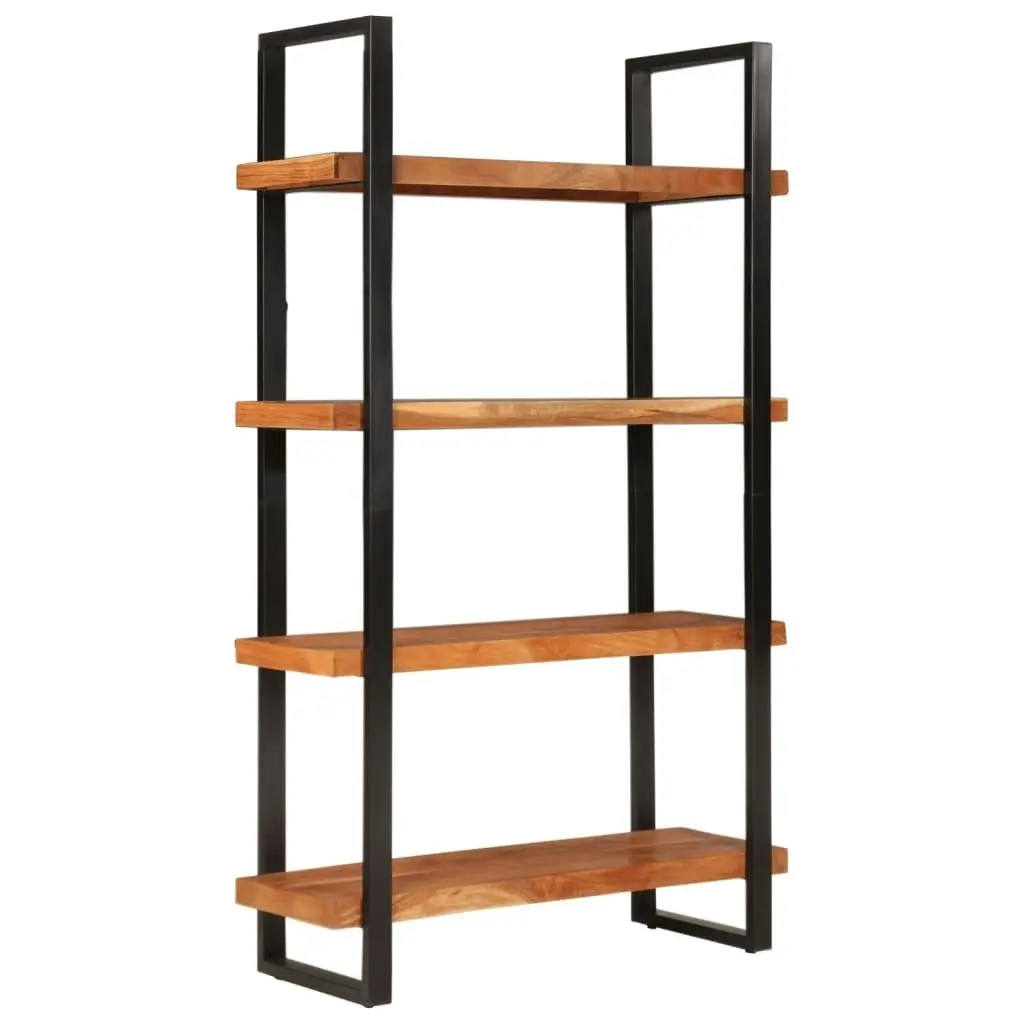 Bookcase 4-Tier 110x40x180 cm Solid Wood Acacia and Iron 374961