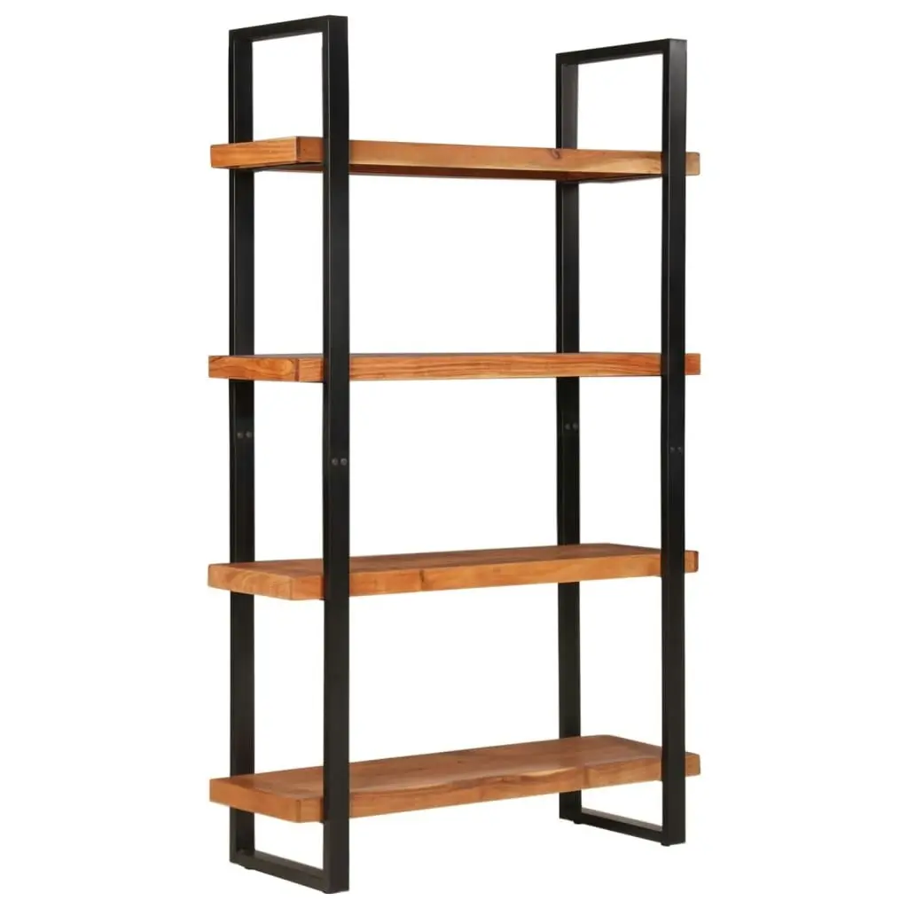 Bookcase 4-Tier 110x40x180 cm Solid Wood Acacia and Iron 374961