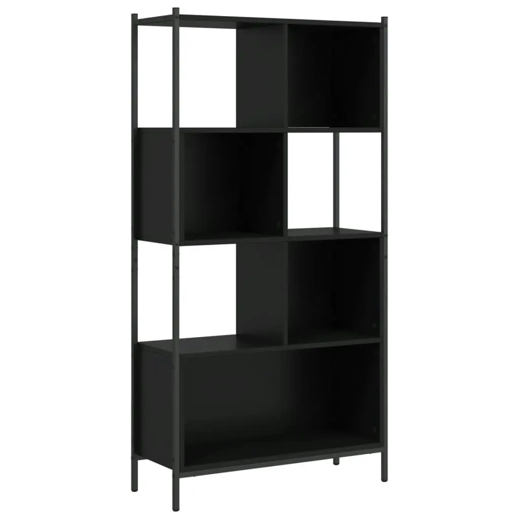 Bookcase Black 72x28x172 cm Engineered Wood 3213652