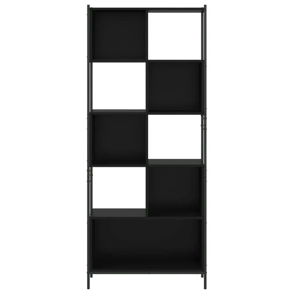 Bookcase Black 72x28x172 cm Engineered Wood 3213652