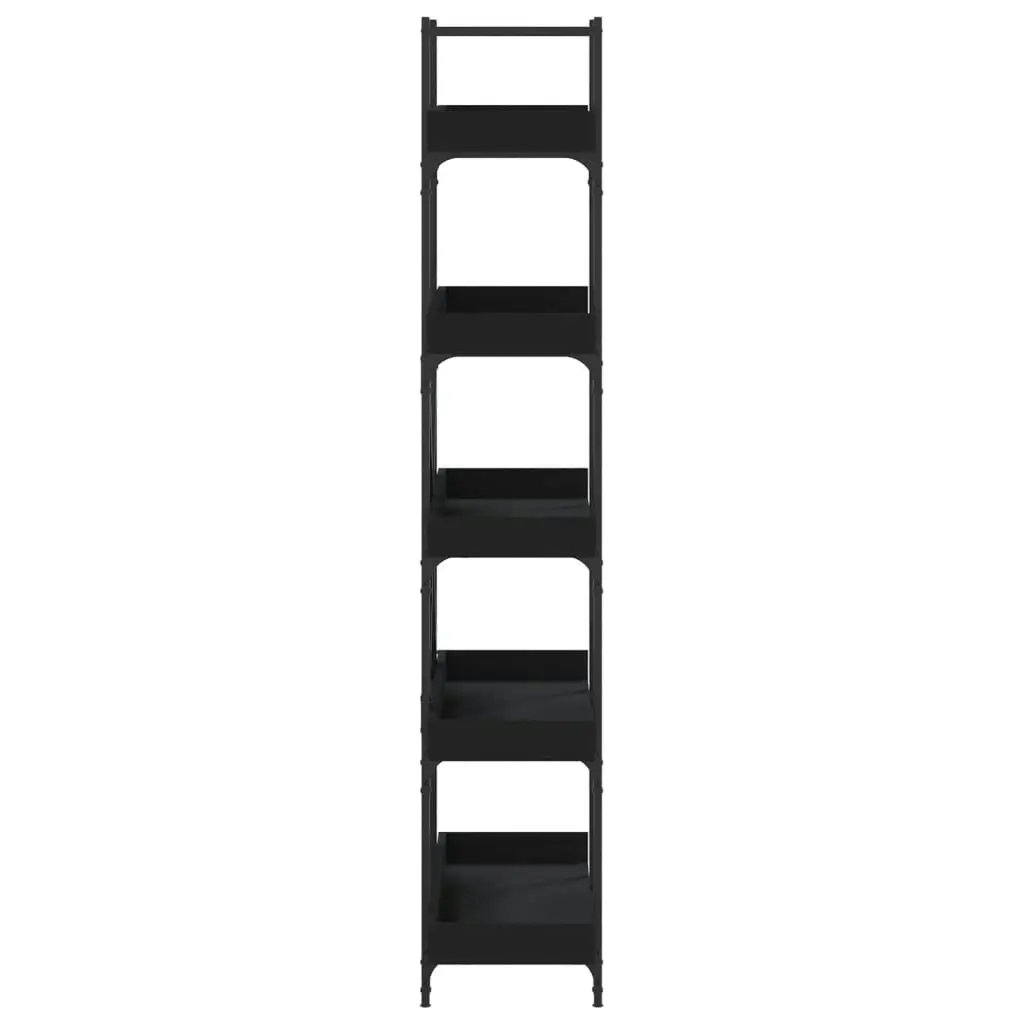 Bookcase 5-Tier Black 100x33x180.5 cm Engineered Wood 837697