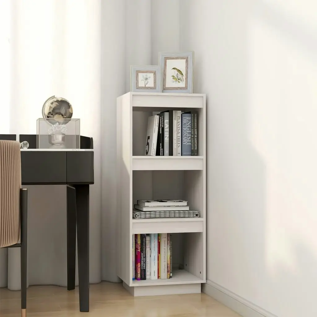 Book Cabinet/Room Divider White 40x35x103 cm Solid Pinewood 810845