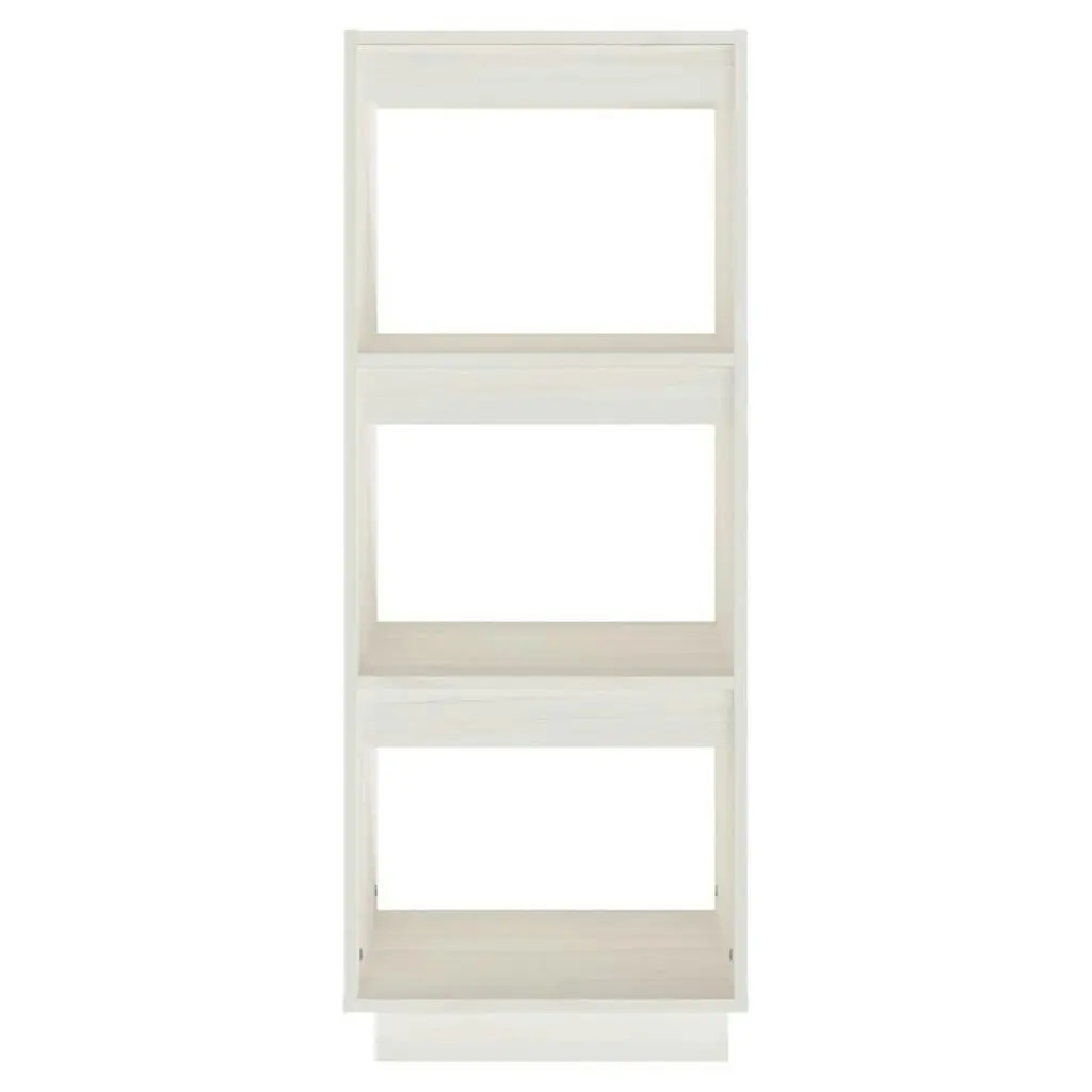 Book Cabinet/Room Divider White 40x35x103 cm Solid Pinewood 810845